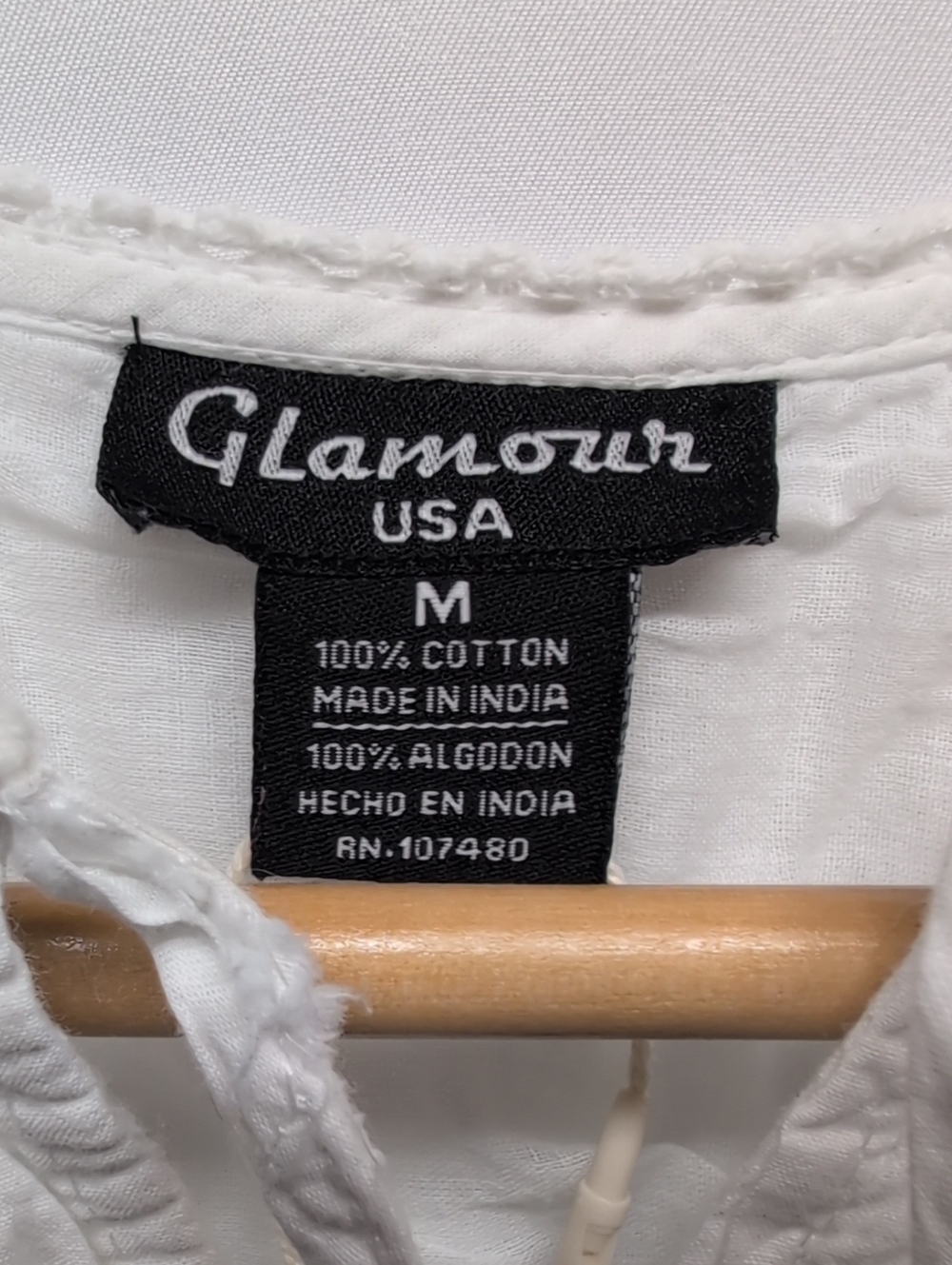 Glamour White Lace-Trim Maxi Dress with Smocked Waist - Picture 2 of 4